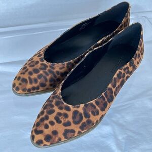 Aerosols Virona Suede Leopard Print Flats, Women’s 9, NIB